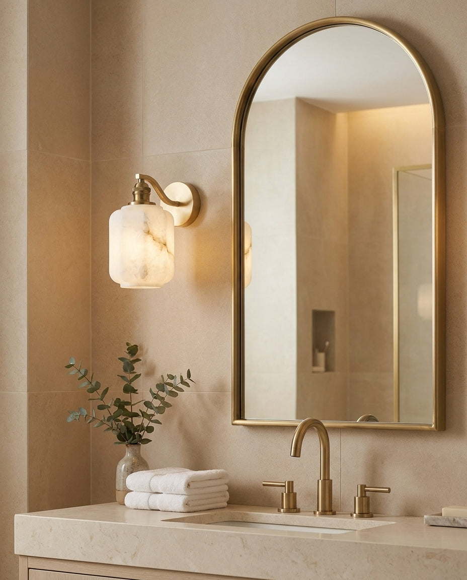 Henry Alabaster Curated Alabaster Wall Sconce