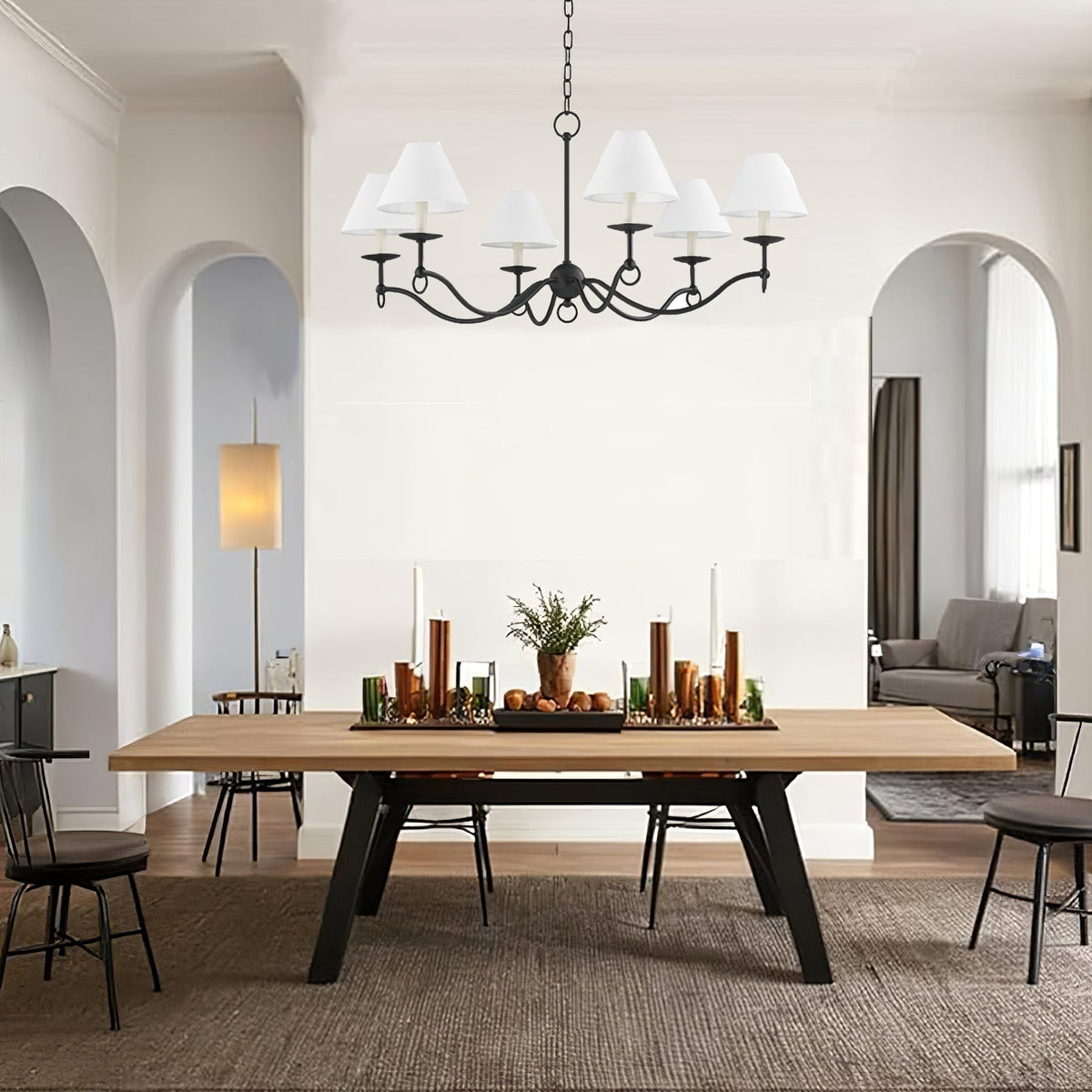 Modern Henry Chandelier – Ambient Illumination in Luxury Interior Setting View 14