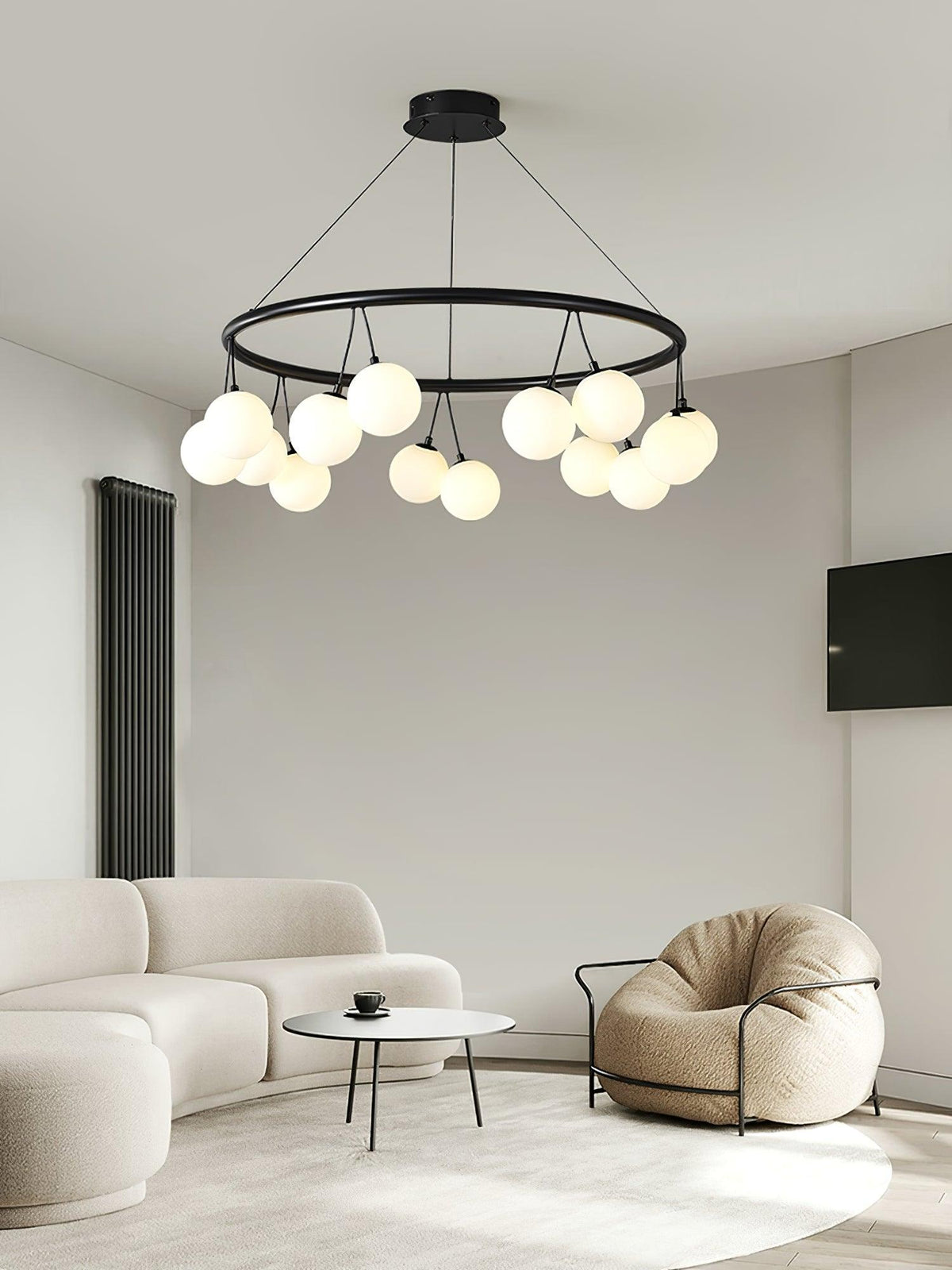 Modern Heronia Chandelier – Ambient Illumination in Luxury Interior Setting View 7