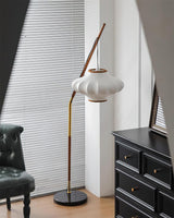 Hikari Curated Solid Brass Floor Lamp – dimensional scale reference