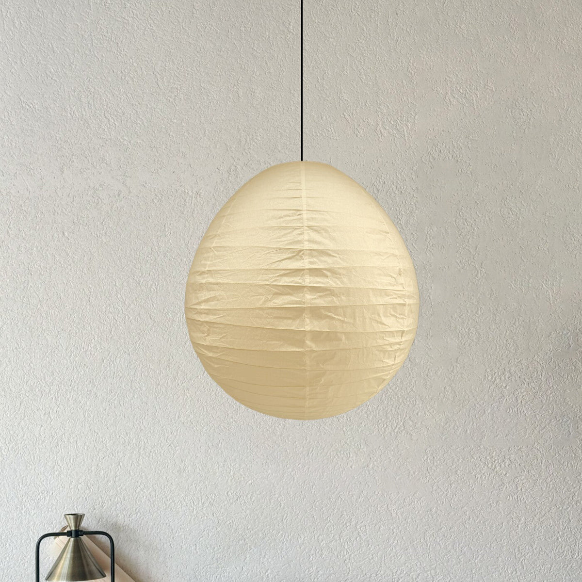 Hikari Paper Curated Washi Paper Pendant Light – Dia 47cm x H 50cm  ∅ 18.5 x H 19.6 finish configuration #1