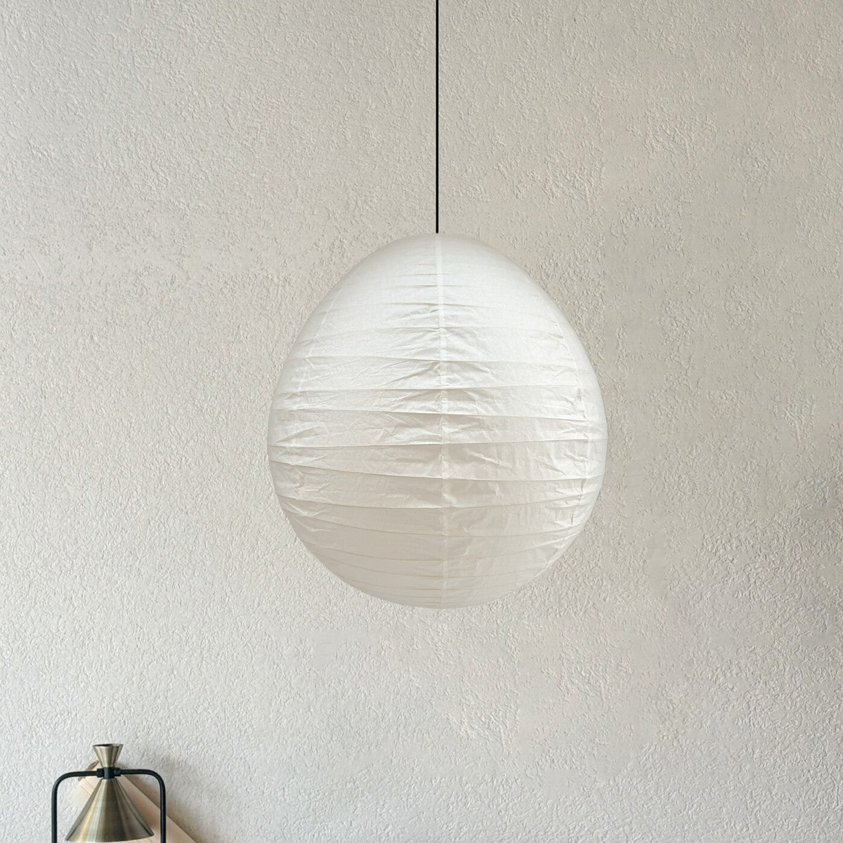 Hikari Paper Curated Washi Paper Pendant Light – Dia 47cm x H 50cm  ∅ 18.5 x H 19.6 finish configuration #1 #2