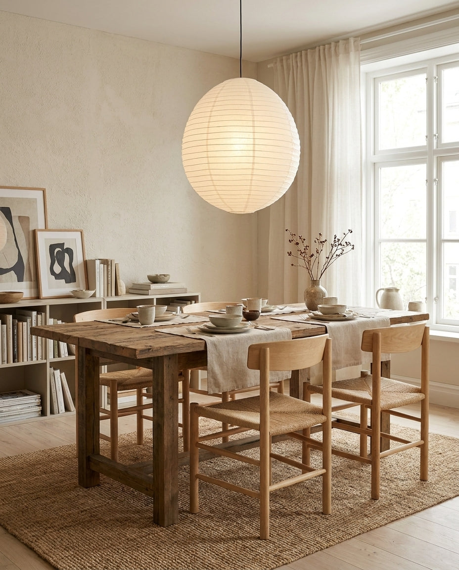 Hikari Paper Curated Washi Paper Pendant Light
