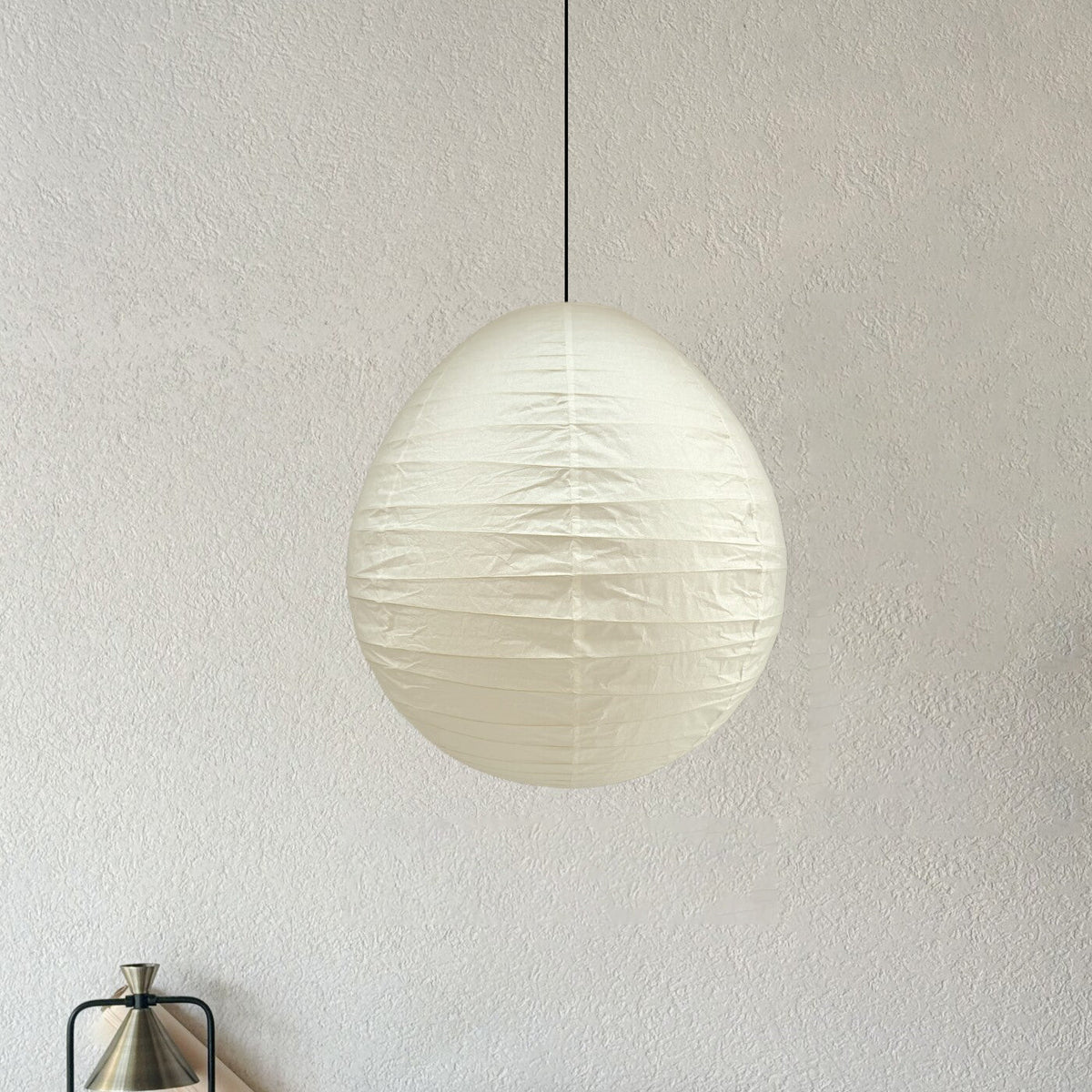 Hikari Paper Curated Washi Paper Pendant Light – Dia 47cm x H 50cm  ∅ 18.5 x H 19.6 finish configuration