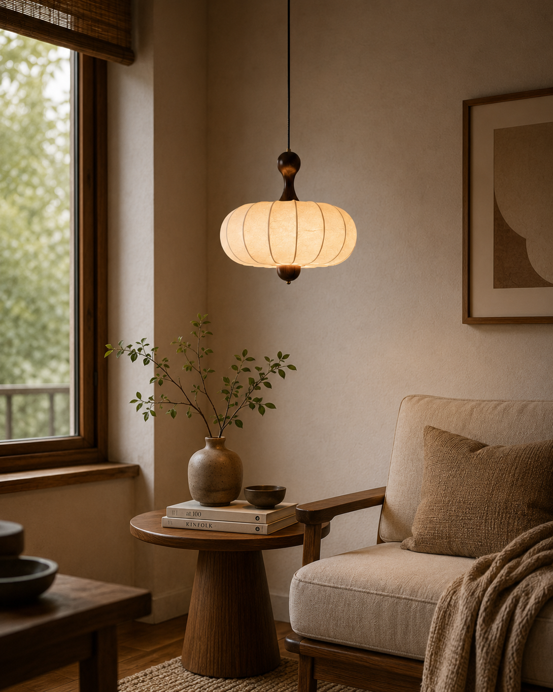 Hinora Pendant Light – Ambient Illumination in Luxury Interior Setting View 9