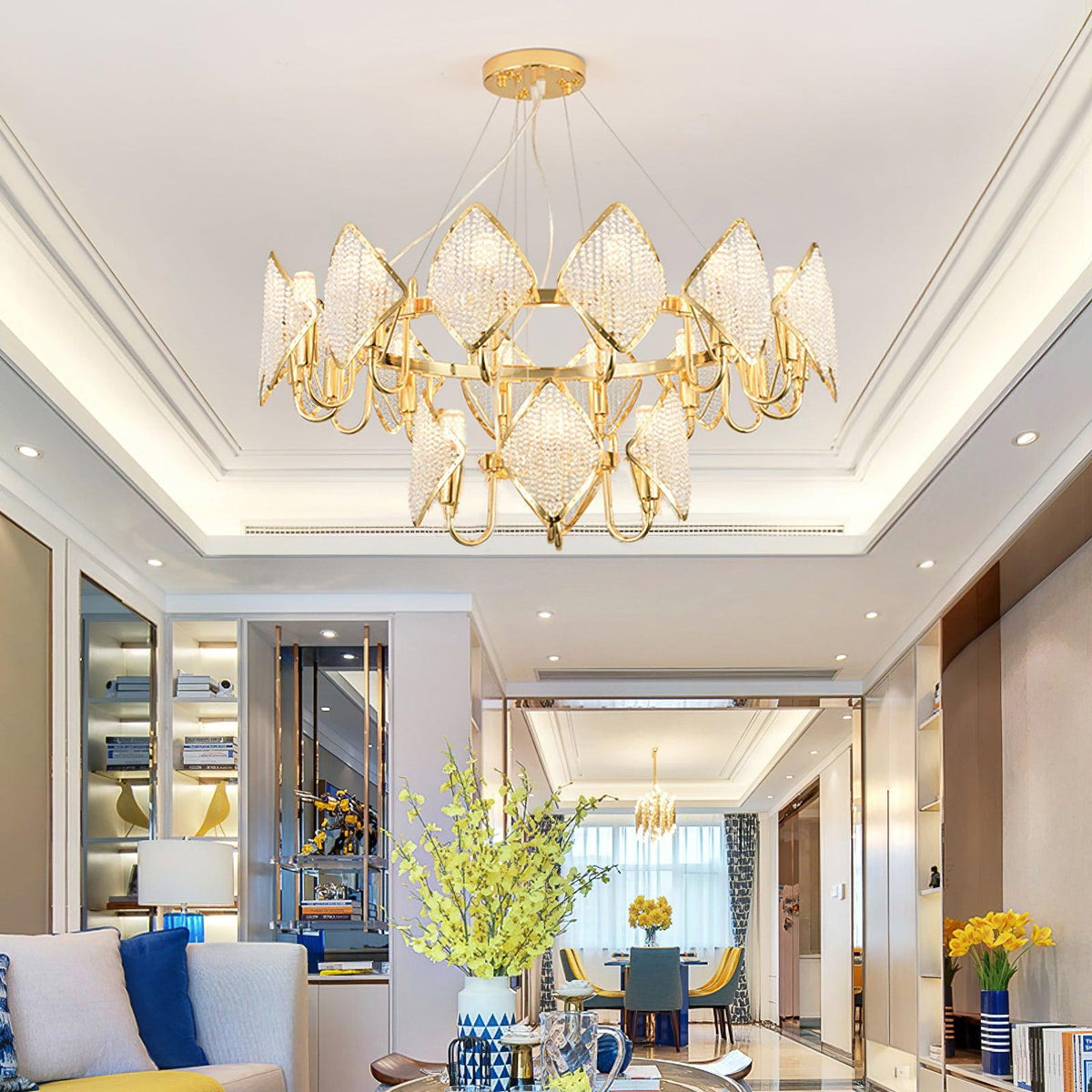 Modern Holly Chandelier – Ambient Illumination in Luxury Interior Setting View 11