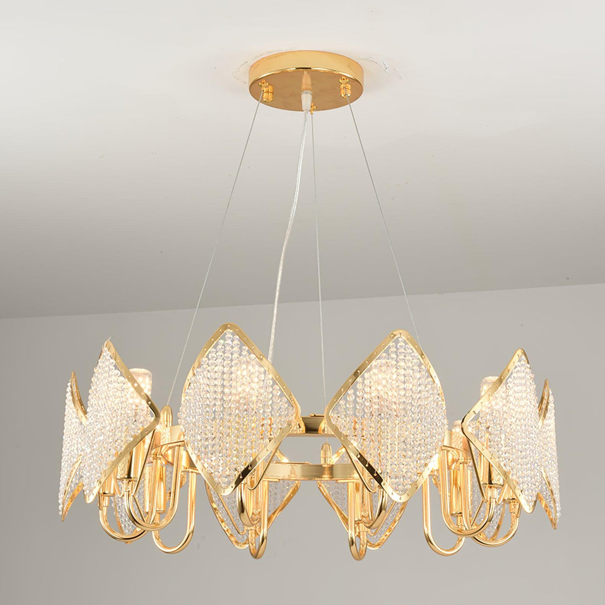 Modern Holly Chandelier – Ambient Illumination in Luxury Interior Setting View 16