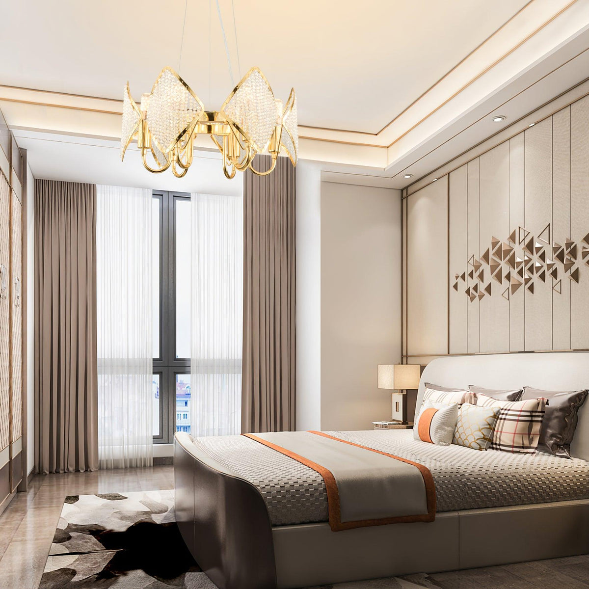 Modern Holly Chandelier – Ambient Illumination in Luxury Interior Setting View 7