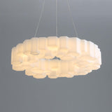 Honeycomb Chandelier – Ambient Illumination in Luxury Interior Setting View 16