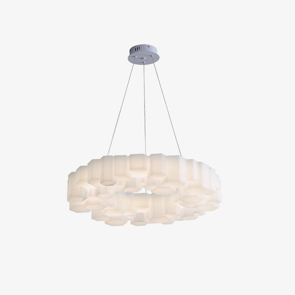 Honeycomb Chandelier – Ambient Illumination in Luxury Interior Setting View 13