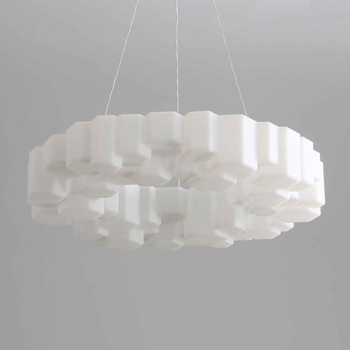 Honeycomb Chandelier – Ambient Illumination in Luxury Interior Setting View 7