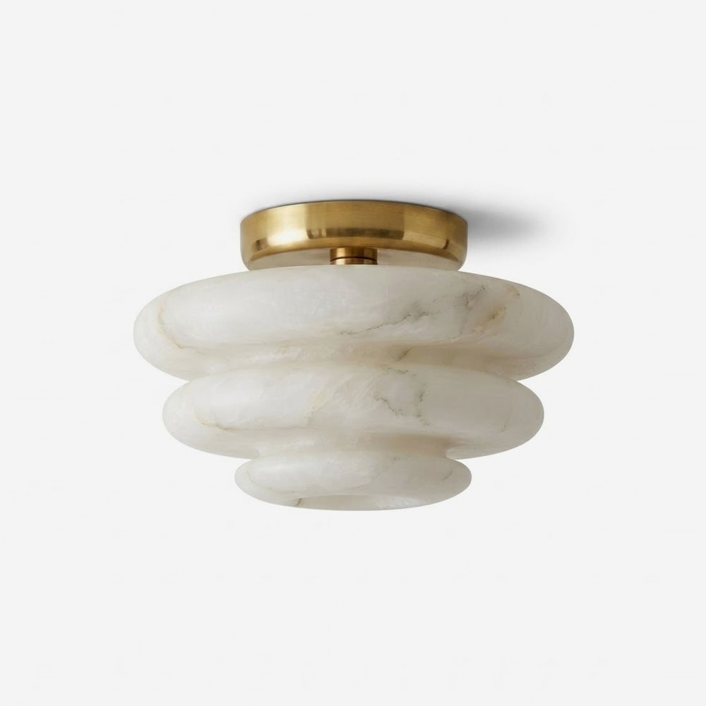 Honeylite Alabaster Curated Alabaster Flush Moun – Alabaster Flush Mount Ceiling Light