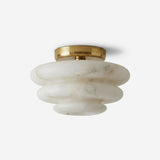 Honeylite Alabaster Curated Alabaster Flush Moun – Alabaster Flush Mount Ceiling Light