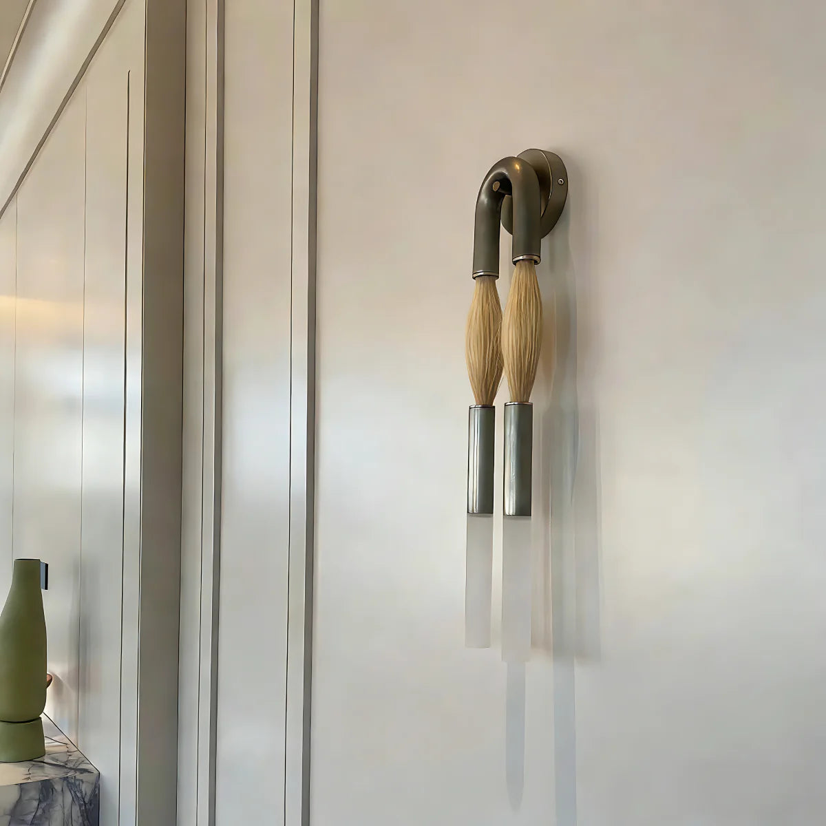 Artisan Material Wall Sconce View 5 | Horsehair Wall Sconce | Artisan Material | JINSHE | JINSHE