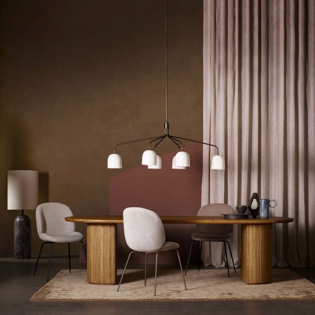 Howard Curated Solid Brass Chandelier – full fixture elevation view