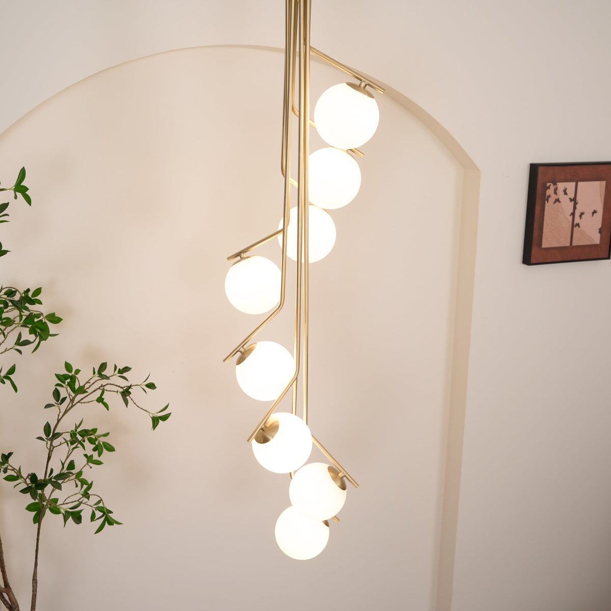 Hudson Branch Chandelier – Ambient Illumination in Luxury Interior Setting View 7