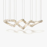 JINSHE Infinity Glow Alabaster Chandelier | Ultra-Grand Luxury Statement Light for Villa Living Room Chandelier - main product view
