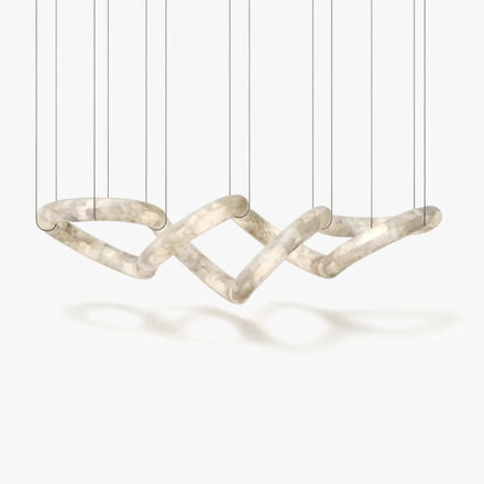 Infinity Glow Alabaster Chandelier