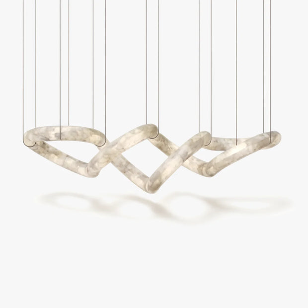 Infinity Glow Alabaster Chandelier | Ultra-Grand Luxury Statement Light for Villa Living Room | JINSHE
