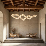 JINSHE Infinity Glow Alabaster Chandelier | Ultra-Grand Luxury Statement Light for Villa Living Room Chandelier - product image