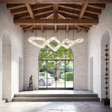 JINSHE Infinity Glow Alabaster Chandelier | Ultra-Grand Luxury Statement Light for Villa Living Room Chandelier - detail view