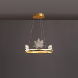 Ion Leaf Curated Optical Acrylic Chandelier – ∅ 15.7 x H 7  Dia 40cm x H 18cm finish configuration