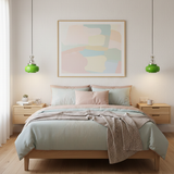 Jade Pulse Curated Mouth-Blown Frosted Glass Pen – architectural ceiling profile