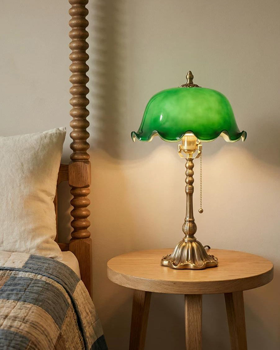 Jadelle Curated Mouth-Blown Frosted Glass Table – architectural ceiling profile