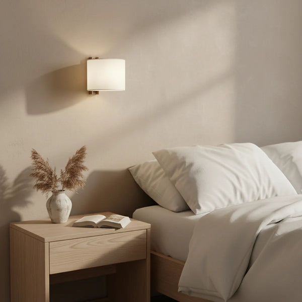Japanese Linen Wall Lamp