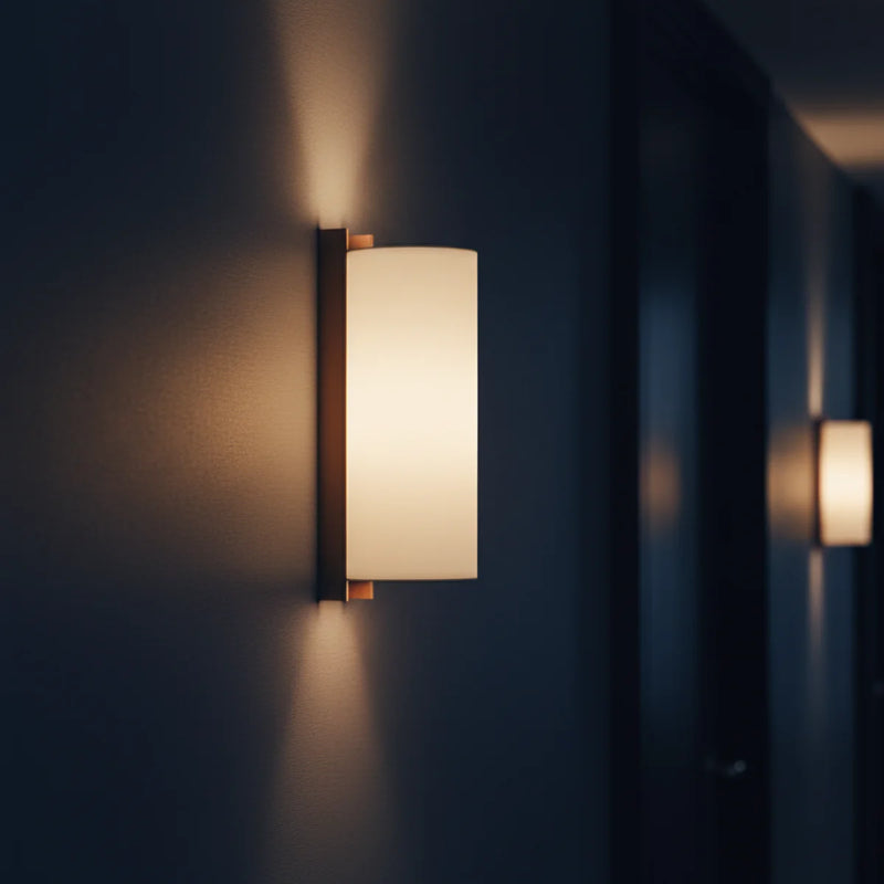 Natural Linen Wall Sconce View 6 | Japanese Linen Wall Sconce | Natural Linen | JINSHE | JINSHE