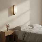 Natural Linen Wall Sconce View 3 | Japanese Linen Wall Sconce | Natural Linen | JINSHE | JINSHE