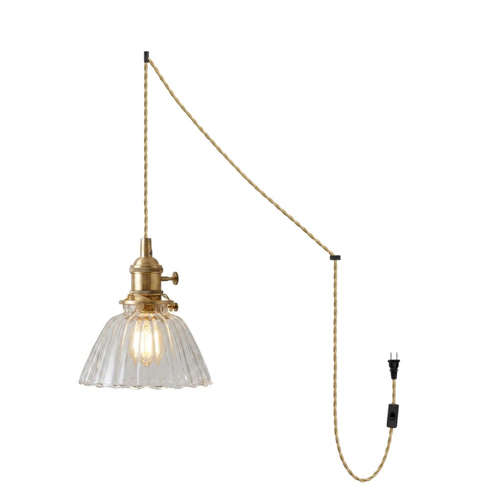 Jasmine Glass Plug In Pendant Light – Ambient Illumination in Luxury Interior Setting View 11