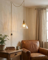 Jasmine Glass Plug In Pendant Light – Ambient Illumination in Luxury Interior Setting View 5