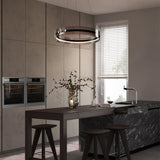 Optical Acrylic craftsmanship detail on Javor LED Curated Optical Acrylic Chandelier