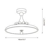 Jubilo Semi Flush Mount – Ambient Illumination in Luxury Interior Setting View 5