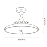 Jubilo Semi Flush Mount – Ambient Illumination in Luxury Interior Setting View 6