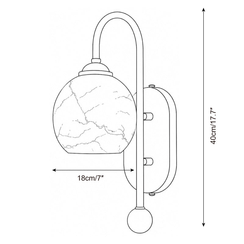 Juliet Alabaster Curated Alabaster Wall Sconce