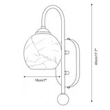 Juliet Alabaster Curated Alabaster Wall Sconce – macro detail view