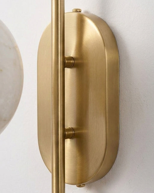 Juliet Alabaster Curated Alabaster Wall Sconce – spatial dining room perspective