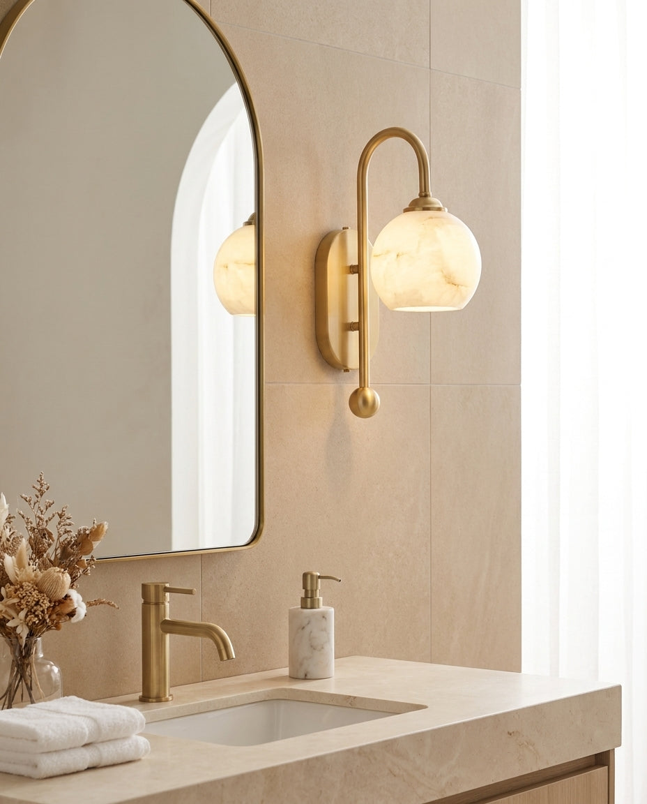 Juliet Alabaster Curated Alabaster Wall Sconce – architectural ceiling profile
