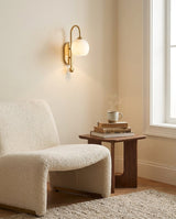 Juliet Alabaster Curated Alabaster Wall Sconce – dimensional scale reference
