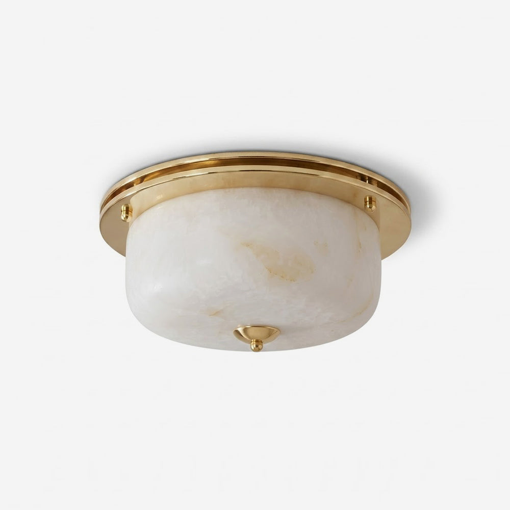 Justice Alabaster Curated Alabaster Flush Mount – Alabaster Flush Mount Ceiling Light