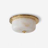 Justice Alabaster Curated Alabaster Flush Mount – Alabaster Flush Mount Ceiling Light