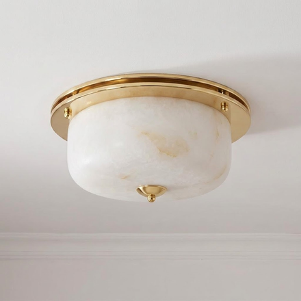 Justice Alabaster Flush Mount