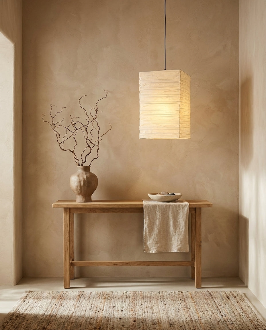 Kaku Paper Curated Washi Paper Pendant Light
