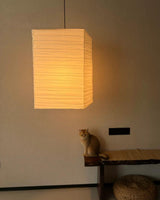 Kaku Paper Curated Washi Paper Pendant Light – dimensional scale reference