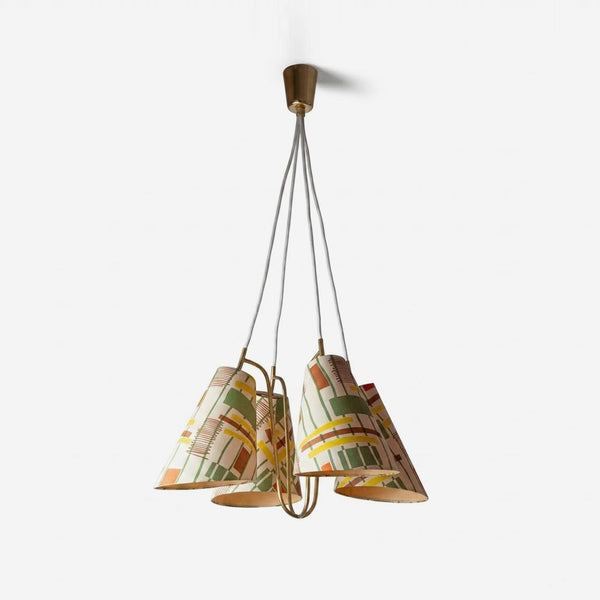 Kalevia Pattern Curated Solid Brass Chandelier