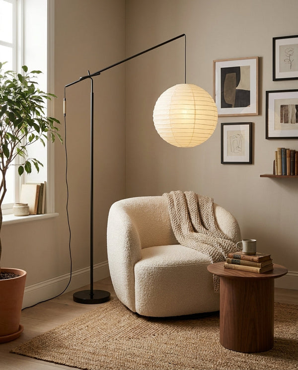 Kanso Paper Floor Curated Washi Paper Floor Lamp
