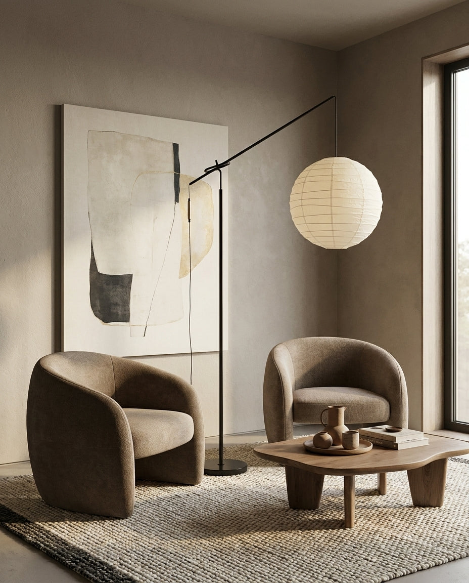 Kanso Paper Floor Curated Washi Paper Floor Lamp