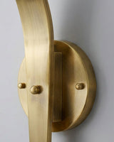 Karo Alabaster Curated Alabaster Wall Sconce – side angled contour profile